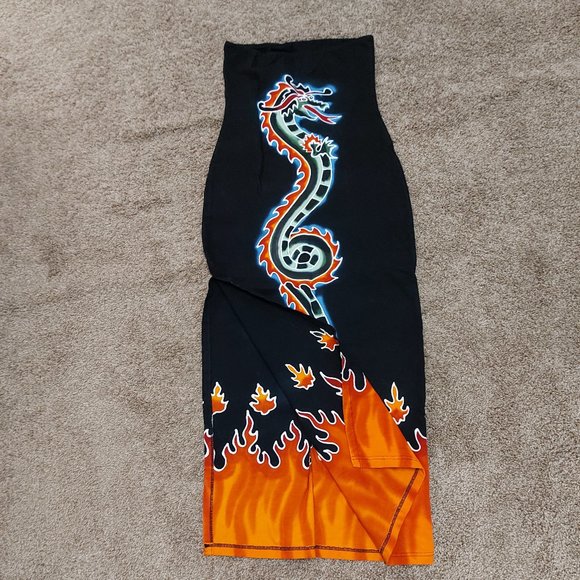 Designs by Naomi Dragon Body Con Dress - Picture 2 of 6